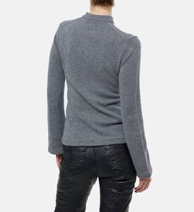 Zadig et Voltaire Button Closure Wide Sleeve Cardigan, Model View
