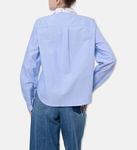 Marni Embroidered Logo Cropped Shirt, Model View