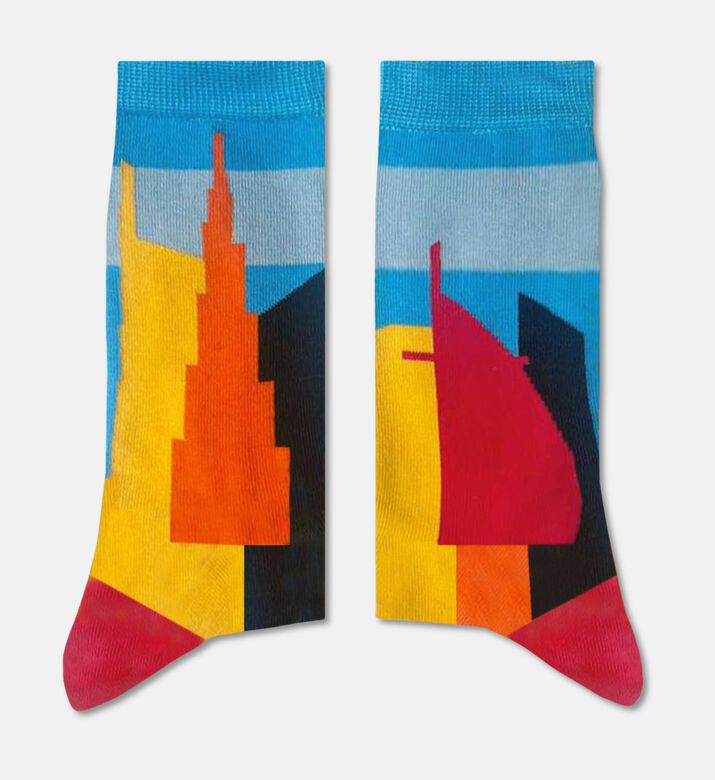 Sikasok Dubai Skyline Long Women Socks, Packshot View