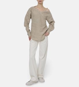 Citizens of Humanity Button Closure Baggy Pants, Model View