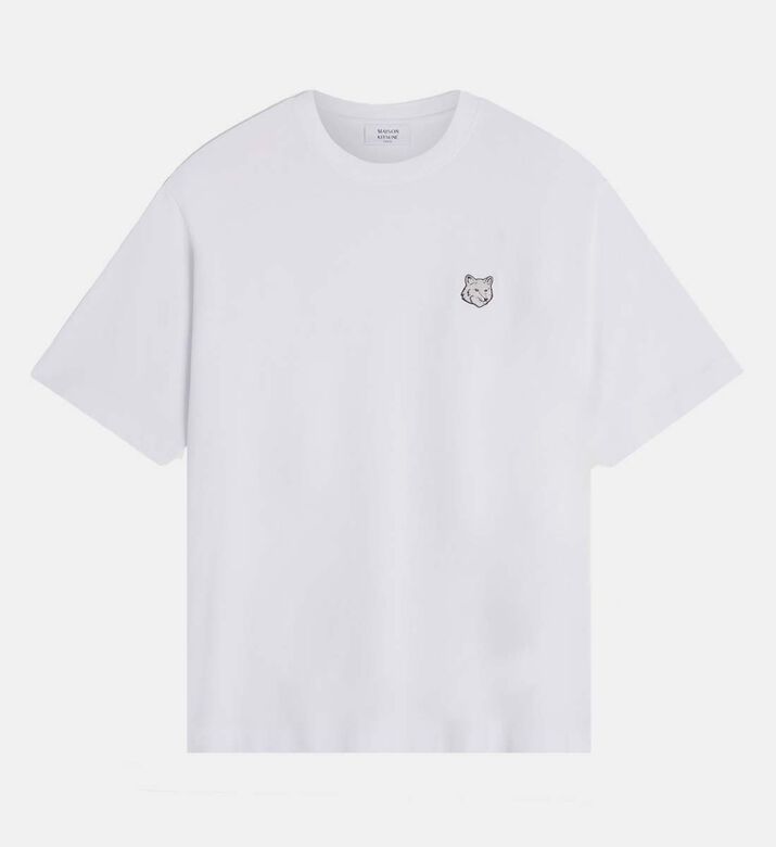 تيشيرت قصير الأكمام بتطريز ثعلب