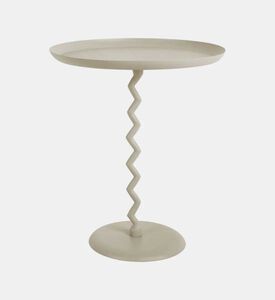 Leitmotiv Zig-zag Monochrome Side Table, Grey, Packshot View