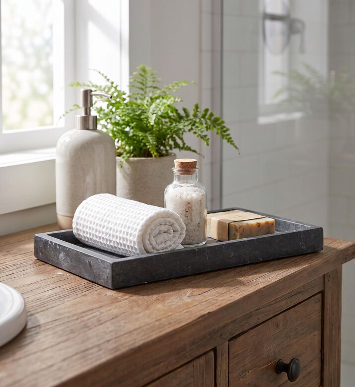 Aquanova Tray Hammam Dark Grey, Model View