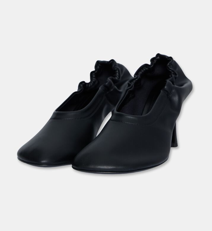 3 Juin Leather Ruched Pointed-toe Heels, Packshot View