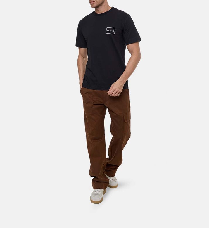 Plan C Logo-print Short-sleeve T-shirt, Model View Plan C Logo-print Short-sleeve T-shirt, Model View