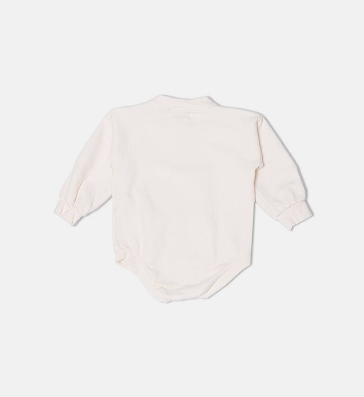 Bobo Choses Train-print Elasticated Cuffs Snap Buttons Bodysuit, Packshot View
