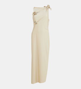 Asymmetric Cut-out Flower Gown Asymmetric Cut-out Flower Gown