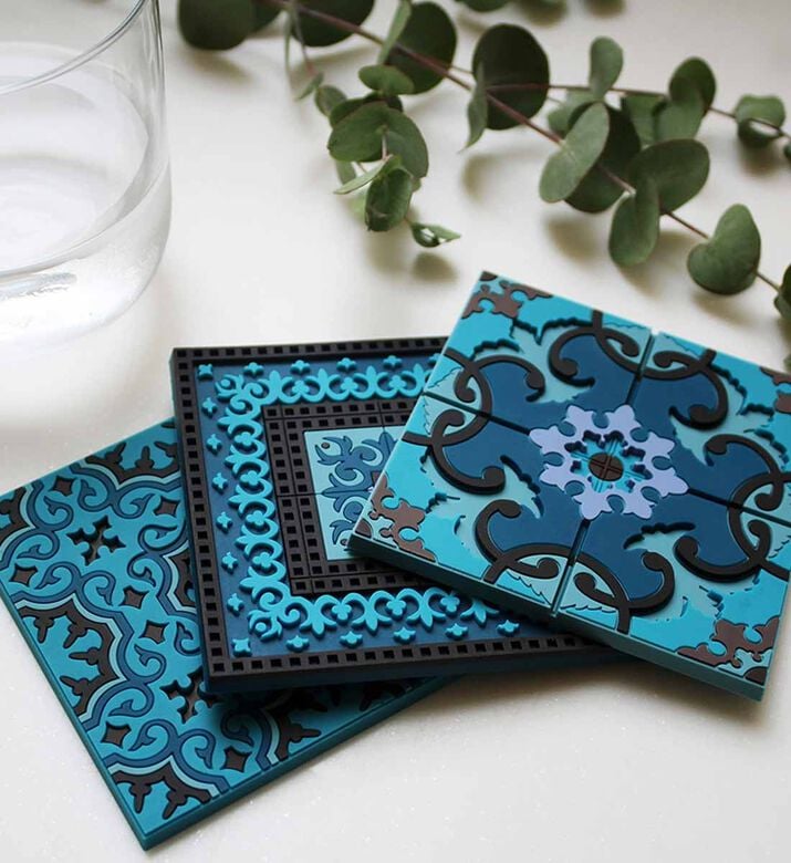 طقم قواعد أكواب بلوز كومبو مكون من 6 قطع طقم قواعد أكواب بلوز كومبو مكون من 6 قطع