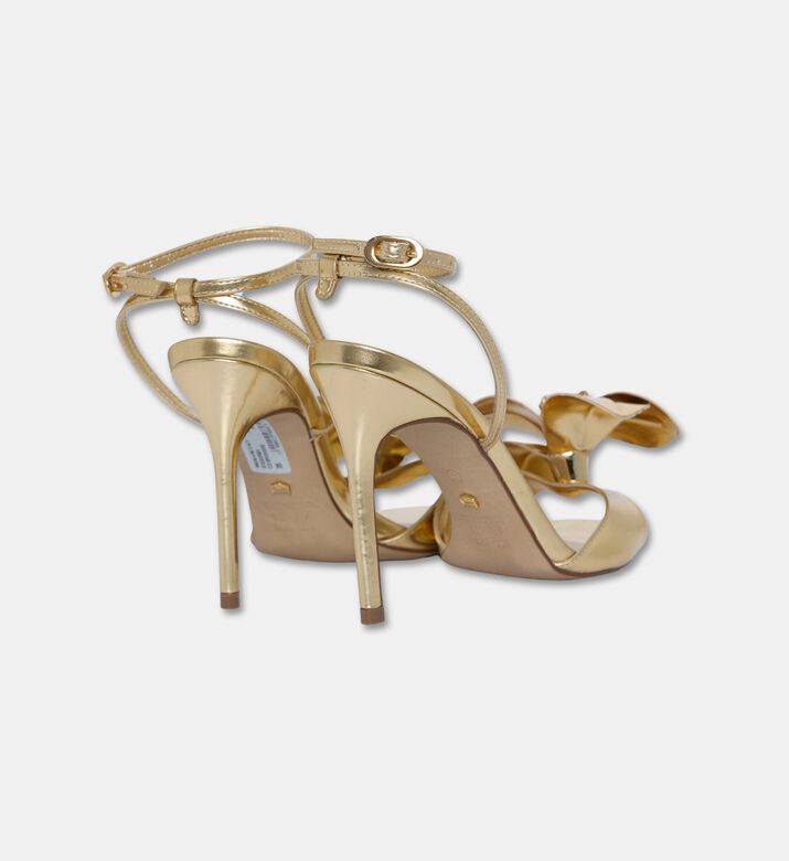 Arezzo Bow-detail High-heel Sandals, Gold, Eu-40, Packshot View