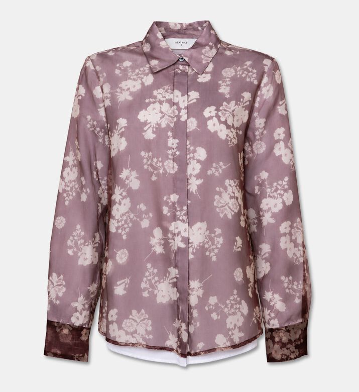 Beatrice B Floral Organza Shirt, Packshot View
