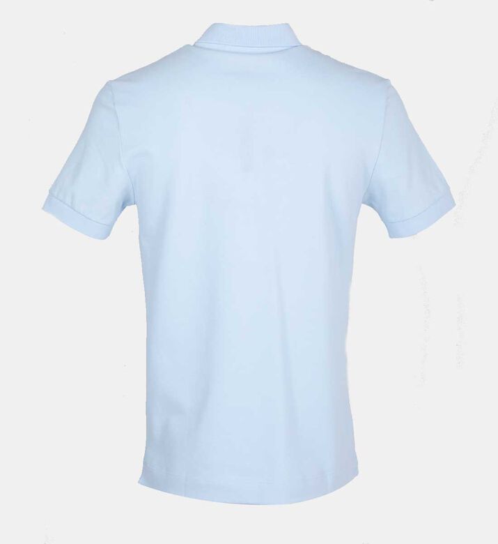 Cotton Ribbed-collar Polo Shirt