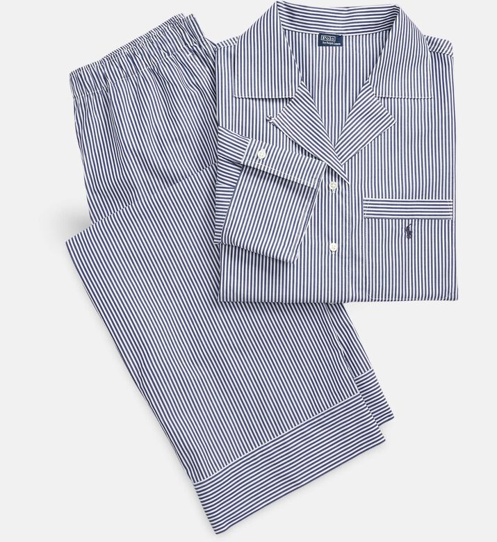Polo by Ralph Lauren Stripe Pattern Button Closure Pajama Set, Packshot View