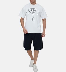 تيشيرت قطن بطبعة شريحة بيتزا