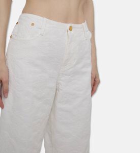 Forte-Forte Cotton Jacquard 5-pockets Style Pants, Model View