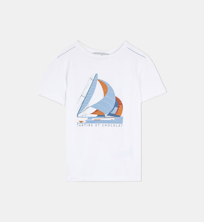 Boy Road Printed Cotton T-shirt