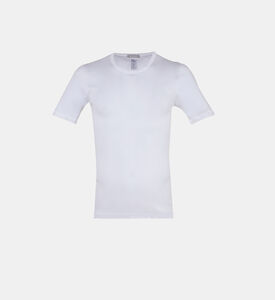 تيشيرت قطن بياقة دائرية مستديرة