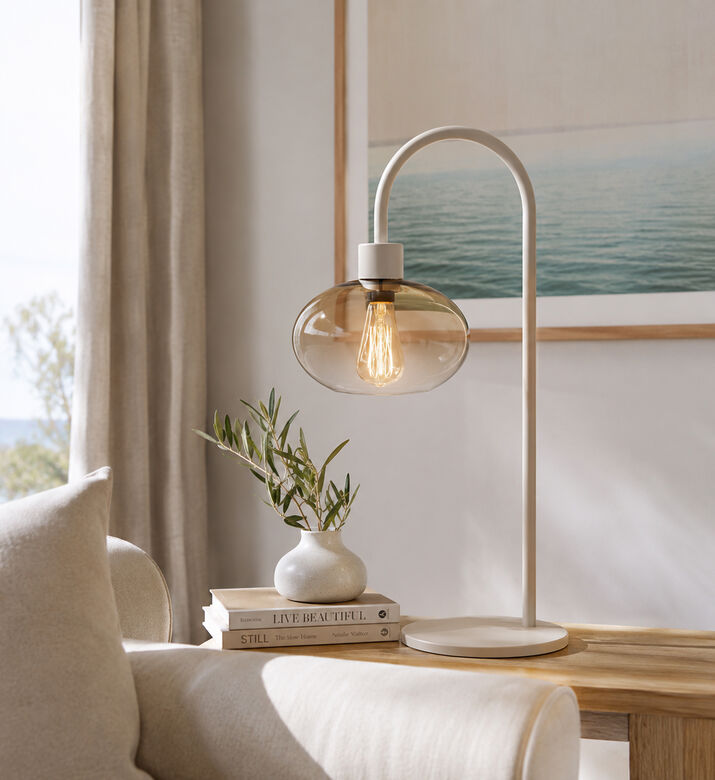 Masterlight Cipolla Curved Table Lamp, Packshot View