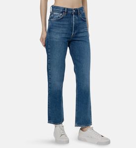 Agolde High-rise Cropped Straight-leg Pants, Model View
