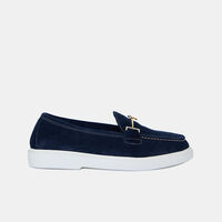 Wave Biscuit-colored Suede Loafer