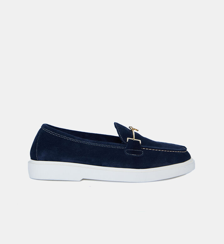 Wave Biscuit-colored Suede Loafer