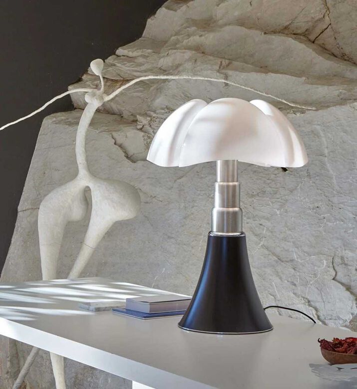 Martinelli Luce Pipistrello E14 Led Bulb Table Lamp, Black, Packshot View