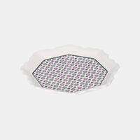 Domin Hexagon Flower Printed Tray