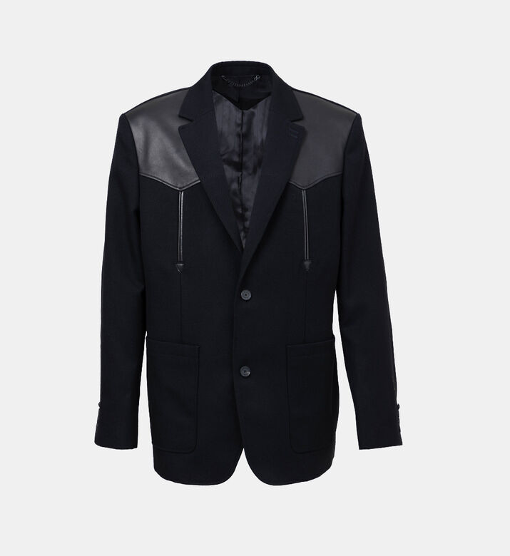 Wool Lambskin-details Jacket