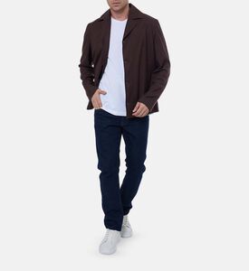 قميص فضفاض بأكمام طويلة وصف أزرار