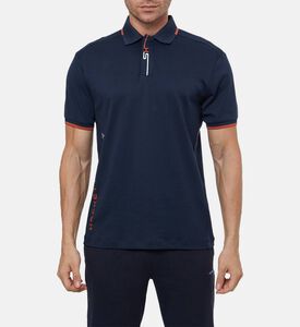 Hackett London Striped Short-sleeve Polo Shirt, Navy, Xl, Model View