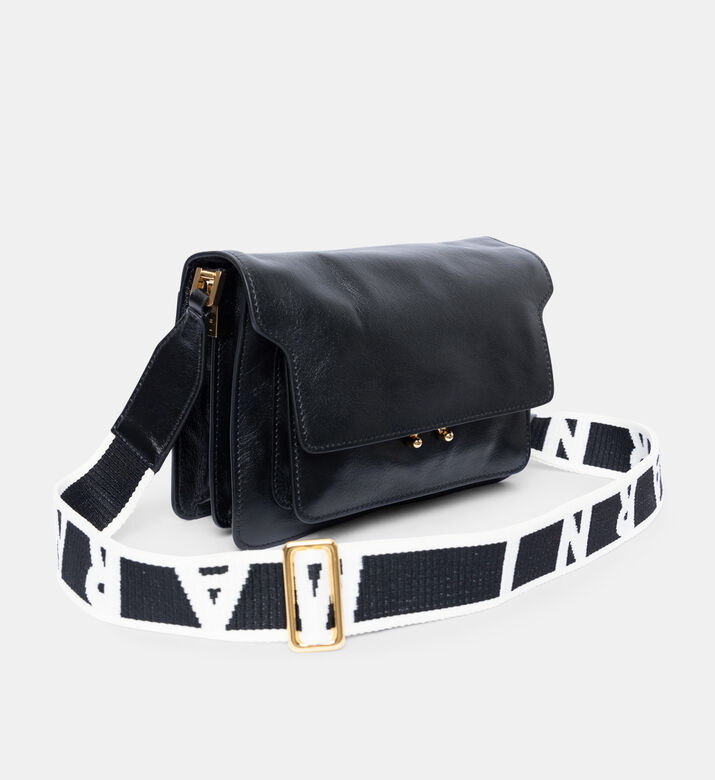 Trunk Medium Leather Shoulder Bag