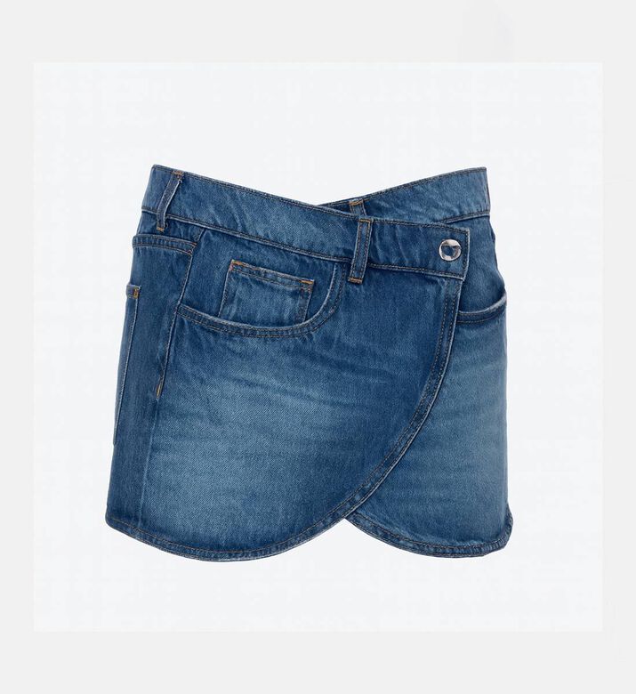 Coperni Skirt Wrap Mini, Blue, 40, Packshot View