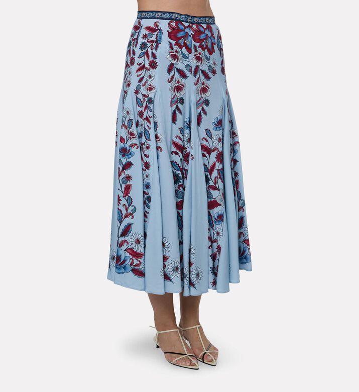 Farm Rio Marcelle Floral-print Maxi Skirt, Model View