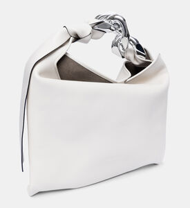 حقيبة هوبو بسلسلة من جلد العجل