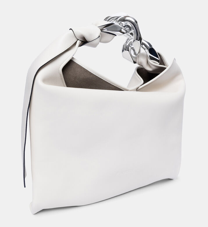 Calf Leather Chain Hobo Bag