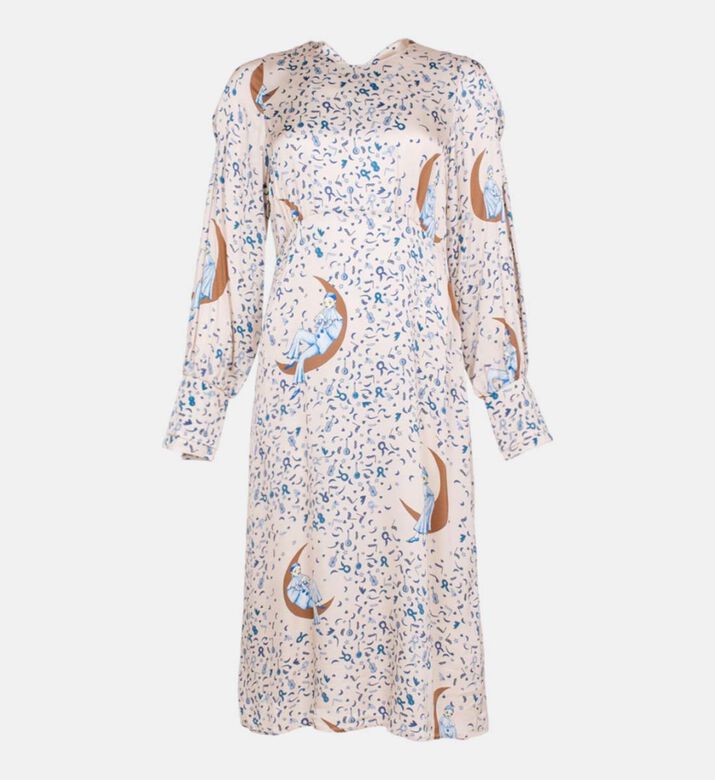 Rana Pierrot Printed Dress