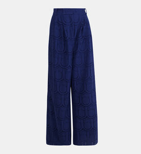 بنطال بينابل قطن بتطريز مفرغ