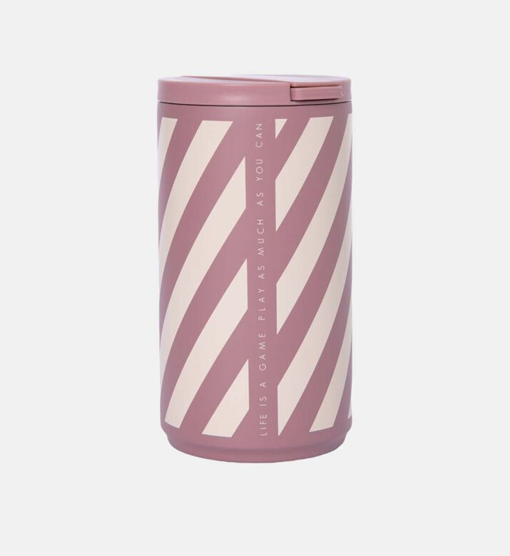Stripe Stainless Steel Thermo Cup