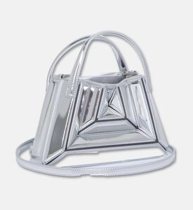 Mlouye Sera Tote Mirror Mini Leather, Silver, Packshot View