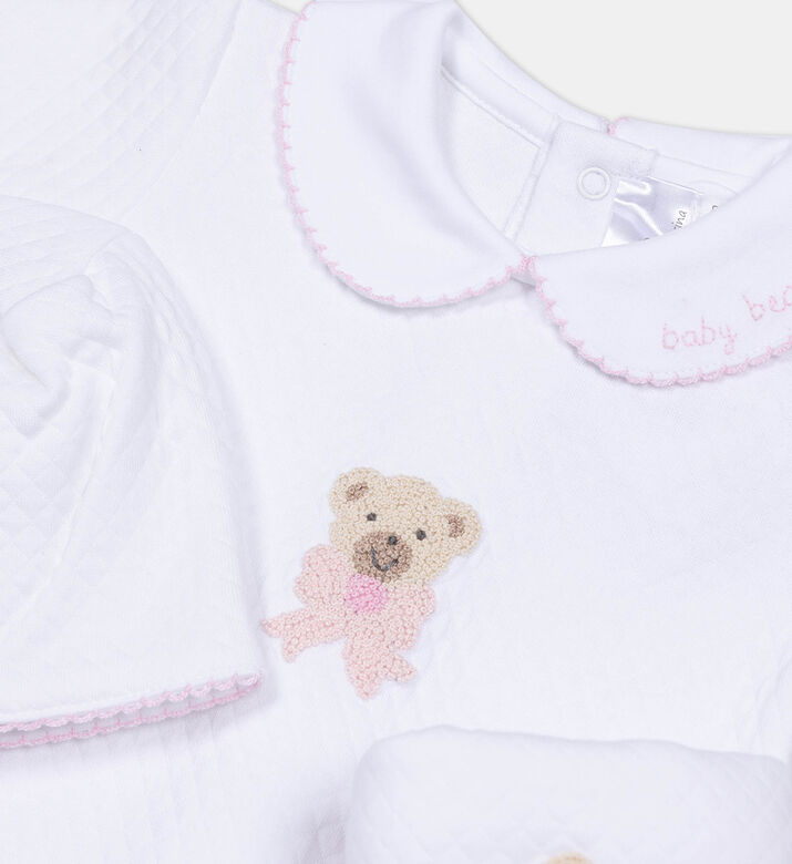 Bow Bear Pattern 3-piece Set