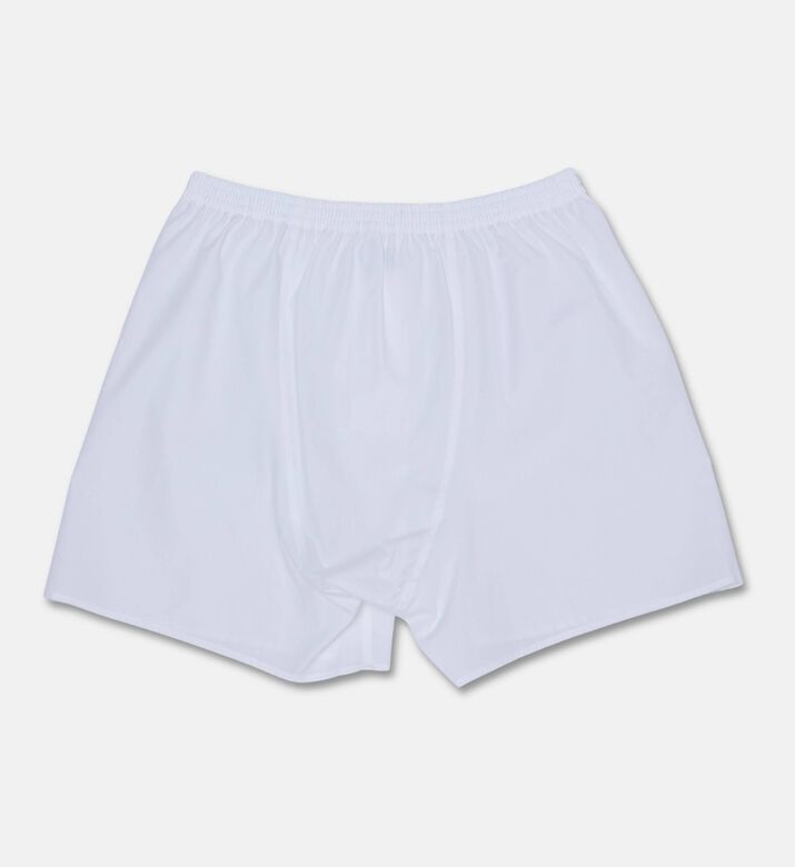 Zimmerli Of Switzerland Woven Cotton Boxer Shorts, White, S, Packshot View