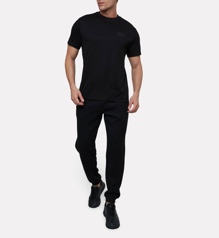 EA7 Short-sleeve Crewneck T-shirt, Black, L, Model View