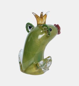 Crystal Frog Pair Princess Sculpture