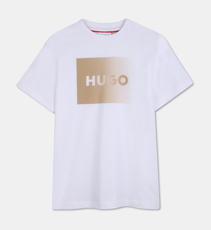 Hugo Logo-print Regular-fit T-shirt, White, 10y, Packshot View