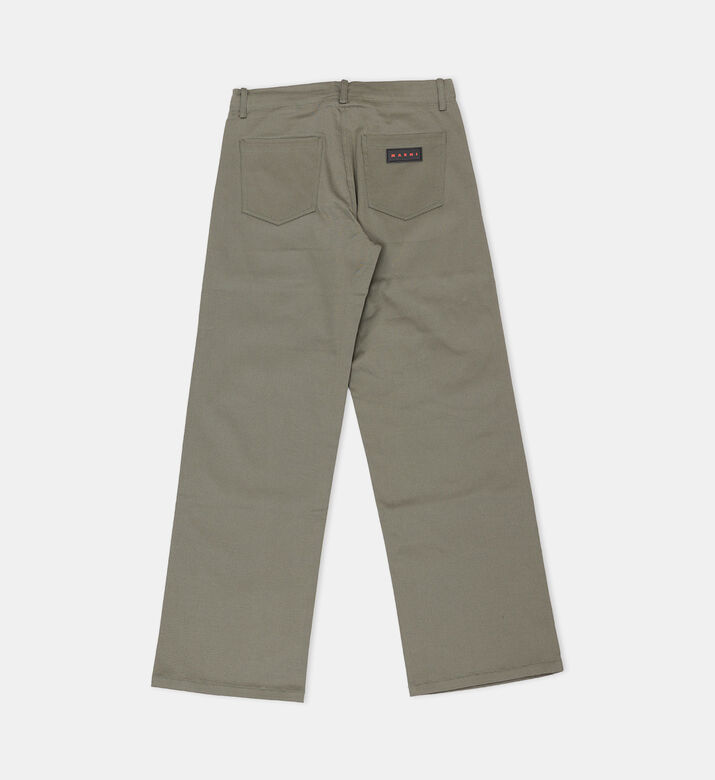 Cotton Logo-badge Trousers