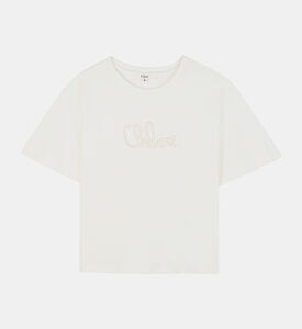 Logo-print Short-sleeve Cropped T-shirt Logo-print Short-sleeve Cropped T-shirt