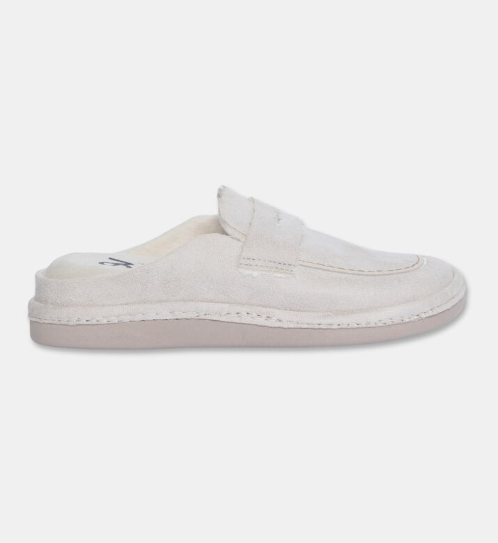 Salvi Suede-effect Loafer-inspired Slippers, Packshot View