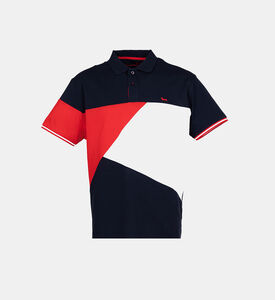 تيشيرت بولو قطن مقسم بألوان