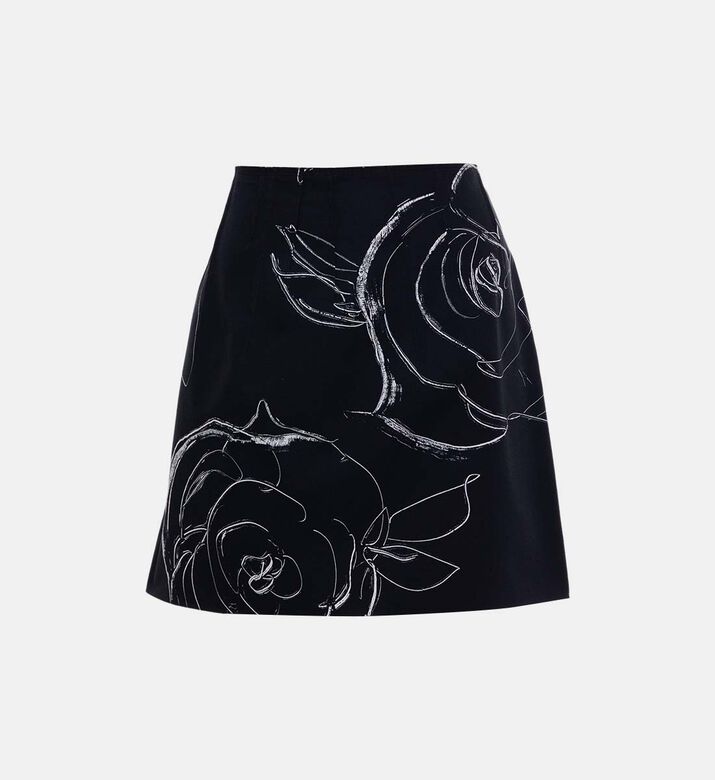 Rose Print Mini Skirt Rose Print Mini Skirt