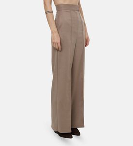 Source Unknown High-waisted Regular-fit Pant, Beige, L, Model View