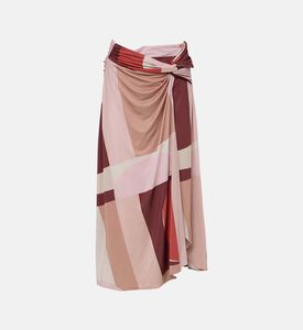 Mely Geometric-print Skirt